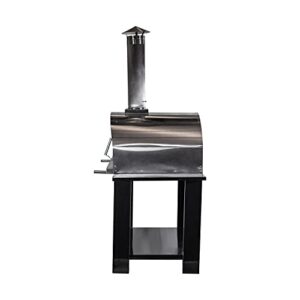 Nuke Pizzero Outdoor Napolitano Wood-Fired Pizza Oven, Stainless Steel