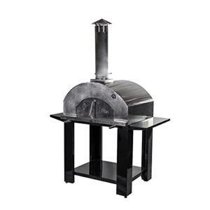 Nuke Pizzero Outdoor Napolitano Wood-Fired Pizza Oven, Stainless Steel