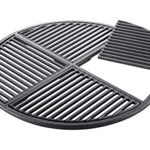 Cast Iron Grate, Pre Seasoned, Non Stick Cooking Surface, Modular Fits 22.5" Grills