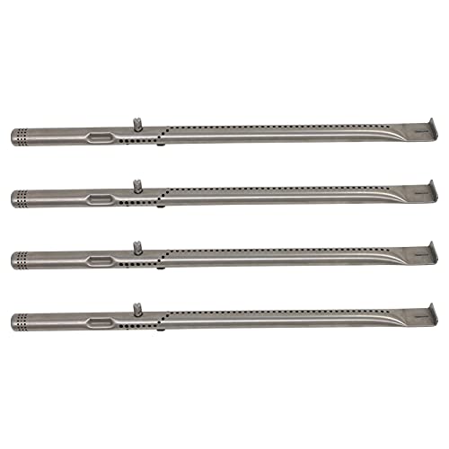 UpStart Components 4-Pack BBQ Gas Grill Tube Burner Replacement Parts for Charbroil 463633316 - Compatible Barbeque Stainless Steel Pipe Burners