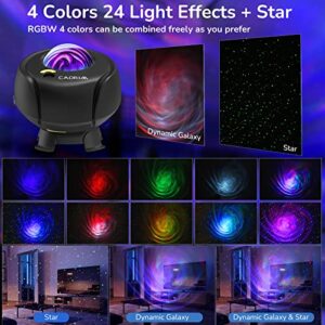 Cadrim 【Upgrade】 Star Projector, Galaxy Light Projector with Bluetooth Speaker and Remote, Night Light Projector for Adults and Kids, Largest Coverage Area, Changable Nebula and Galaxy Shapes