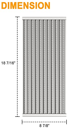 DcYourHome Stainless Steel Emitter Plates Replacement for Charbroil Commercial Tru-Infrared 463241013 463268008 463247009 463246909 463243911 463241313 463241314 463247109 466241313 Grill Parts,3-Pack