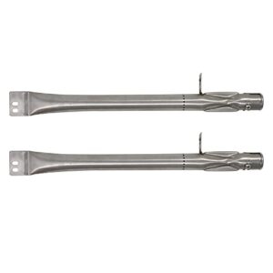 UpStart Components 2-Pack BBQ Gas Grill Tube Burner Replacement Parts for Browning GR2061307-BN-00 - Compatible Barbeque Stainless Steel Pipe Burners