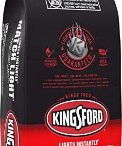 Kingsford Match Light Instant Charcoal Briquettes, BBQ Charcoal for Grilling, Ready in 10 Minutes, No Lighter Fluid or Starter Needed, 12 lbs