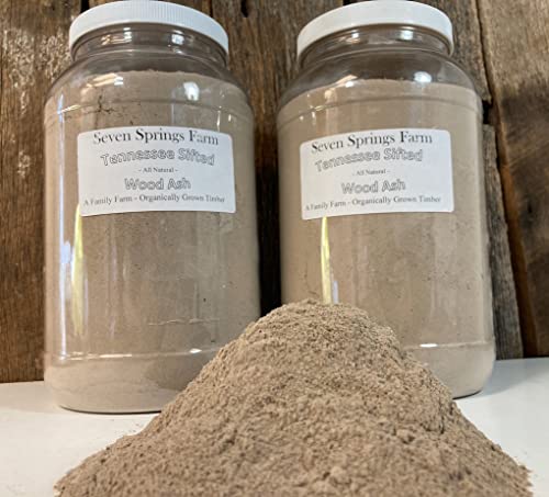 Seven Springs Farm - Tennessee Sifted Wood Ash - All Natural Ashes from Organically Grown Hardwood Timber (9 Pound, 1)