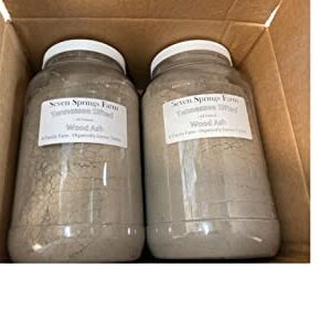 Seven Springs Farm - Tennessee Sifted Wood Ash - All Natural Ashes from Organically Grown Hardwood Timber (9 Pound, 1)