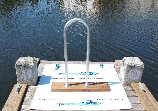 36" (H) x 13" (W) Aluminum Handrail - Safety Grab Bar for Marine, Docks, Decks, Boats, Pools, Hot Tubs