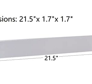 GasSaf 21.5" Flavorizer Bars Replace for Weber 7534, Genesis Silver A, Spirit 200 Series E/S200 E/S-210, Spirit 500 with Side Control Knob, 5-Pack Stainless Steel Flavor Bars(21.5" x 1.7" x 1.7")