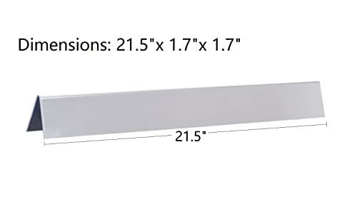 GasSaf 21.5" Flavorizer Bars Replace for Weber 7534, Genesis Silver A, Spirit 200 Series E/S200 E/S-210, Spirit 500 with Side Control Knob, 5-Pack Stainless Steel Flavor Bars(21.5" x 1.7" x 1.7")