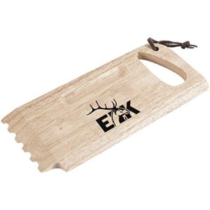 elk bbq grill wooden scraper – compatible with charcoal and gas barbecue grill grates – safe, natural and bristle-free cleaning