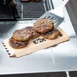 ELK BBQ Grill Wooden Scraper - Compatible with Charcoal and Gas Barbecue Grill Grates - Safe, Natural and Bristle-Free Cleaning