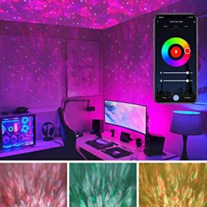 Galxy Projector Star Projector, with Bluetooth Speaker,Remote/ APP Control,Voice Control&Timer,Night Light Projector for Kids Adults , for Home Decoration/Party/ Christmas Decoration