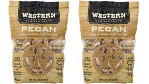 western pecan bbq smoking chips (180 cu. in. (2 pack)