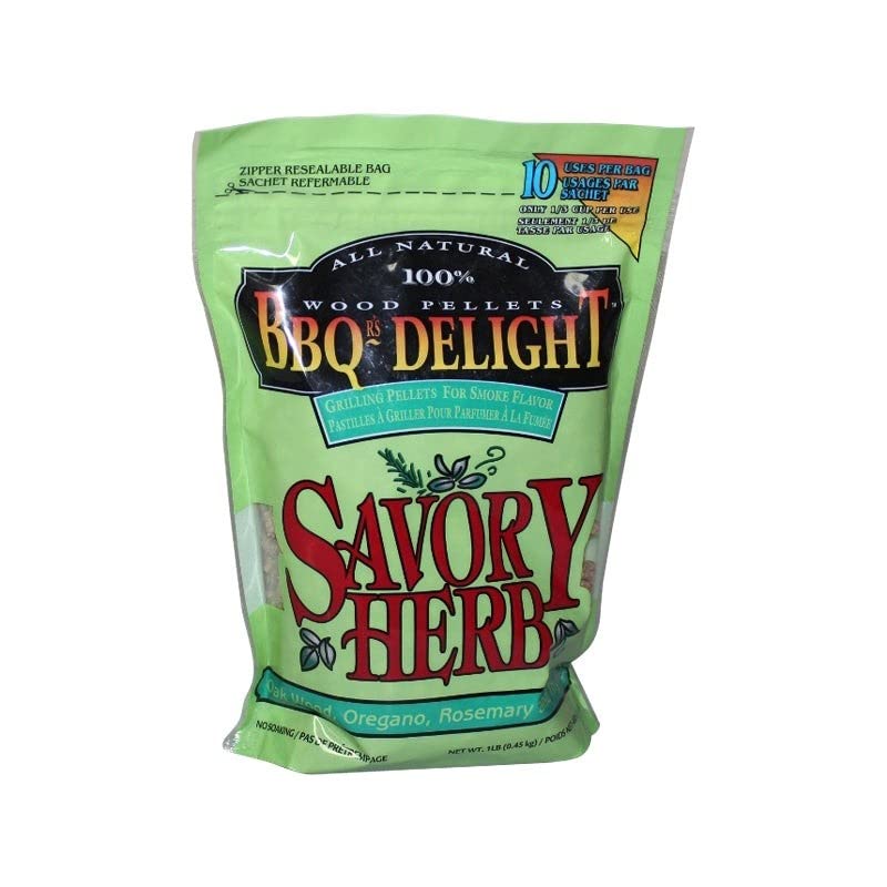 BBQ'rs Delight Savory Herb Wood Pellets 1lb Bag