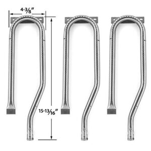 Repair Kit for Jenn Air 720-0336, 7200336, 720 0336 BBQ Gas Grill Includes 3 Stainless Burner, 3 Stainless Heat Plate and Stainless Cooking Grates