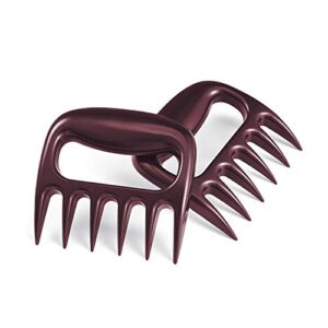 Unicook [Clearance] BBQ Claws 2 Pack, Shredder Claws to Shred Lift & Carve Pork, Turkey, Chicken, Brisket, Ham, Helpful Barbecue Tool, Merlot