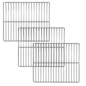 uniflasy cooking grate replacement parts for masterbuilt electric smoker 30 inch, stainless steel grids masterbuilt mb20071117,mb20070421,mb20070210 smoker grates replacement, 14.6″ x 12.2″, 3 pack