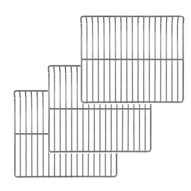 Uniflasy Cooking Grate Replacement Parts for Masterbuilt Electric Smoker 30 Inch, Stainless Steel Grids Masterbuilt MB20071117,MB20070421,MB20070210 Smoker grates Replacement, 14.6" x 12.2", 3 Pack