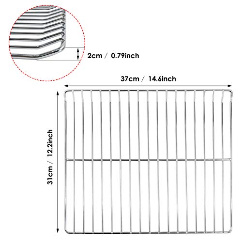 Uniflasy Cooking Grate Replacement Parts for Masterbuilt Electric Smoker 30 Inch, Stainless Steel Grids Masterbuilt MB20071117,MB20070421,MB20070210 Smoker grates Replacement, 14.6" x 12.2", 3 Pack