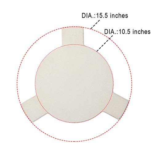 Ceramic Plate Setter Heat Deflector for Medium Big Green Egg Plate Setter Smoking Stone Pizza Stone ConvEGGtor Big Green Egg Accessories Heat Plate Replacement for Kamado Grill