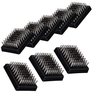 8 pcs grill brush replacement heads, leonyo wire bristle free grilling accessories cleaning brush replaceable heads for grill brush and scraper, grill barbecue cleaner refill, perfect griller choice