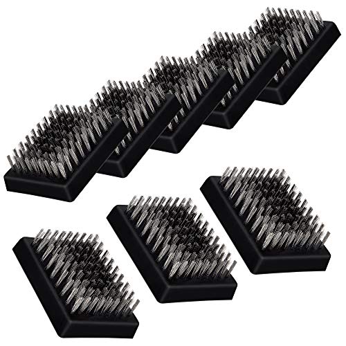 8 PCS Grill Brush Replacement Heads, Leonyo Wire Bristle Free Grilling Accessories Cleaning Brush Replaceable Heads for Grill Brush and Scraper, Grill Barbecue Cleaner Refill, Perfect Griller Choice