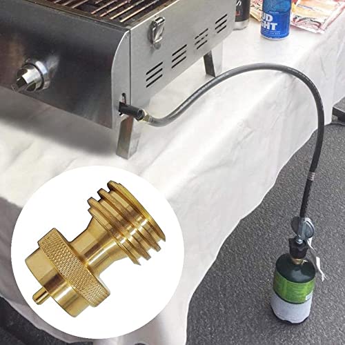 Hooshing Steak Saver Adapter 1lb to 20lb Propane Tank Adapter for Disposable Throwaway Cylinder Designed for BBQ Grill Propane Tree