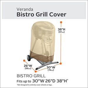 Classic Accessories Veranda Water-Resistant 30 Inch Bistro BBQ Grill Cover