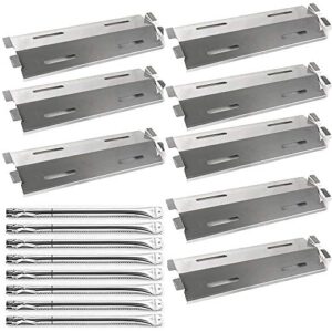 lxhouse replacement parts stainless steel grill burners &heat plates shield for bakers and chefs gr2039201-bc-00, gd430, st1017-012939, grill chef, members mark gr2039201-mm-00 gas grill models 8 pk