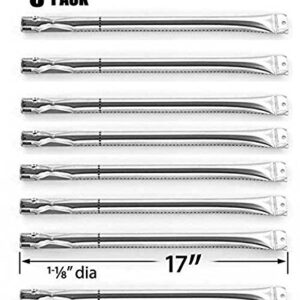 LXhouse Replacement Parts Stainless Steel Grill Burners &Heat Plates Shield for Bakers and Chefs GR2039201-BC-00, GD430, ST1017-012939, Grill Chef, Members Mark GR2039201-MM-00 Gas Grill Models 8 PK