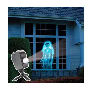 tadeau halloween projector, window projector, 12 types horror movie led projector lights, used for halloween outdoor garden decoration family outdoor party children’s projector