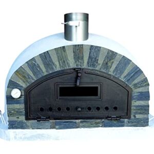 Pizzaioli Stone Arch Traditional Brick Pizza Oven. Premium Triple Insulated for Delicious Outdoor Grilled Steaks, Fish, Veggies, Bread. Cooks Pizzas in 90 Seconds