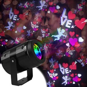 mother’s day projector lights, valentine’s day led projection lamp, moving butterfly projector lights, indoor valentine’s day wedding mother’s day anniversary decoration, switchable-6 slides