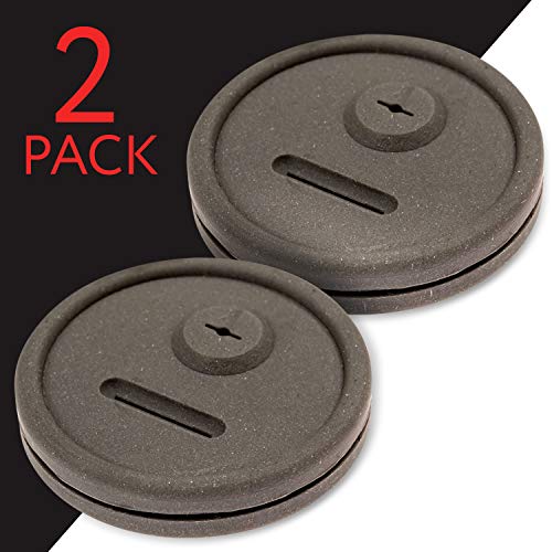 2 Pack Thermometer and Probe Grommet for Grills - Compatible with Weber Smokey Mountain Cookers and More - Compare to Replacement 85037 - by Impresa Products