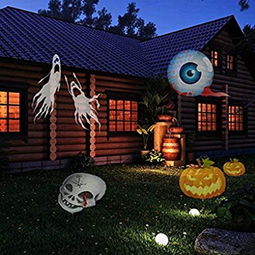 Aipande Christmas Lights，16 Patterns Plug-in Card Lawn Lamp ，Party LED Projection Light， Outdoor IP65 Holiday Decoration Light， for Halloween，Christmas, Birthday Party,New Year,Valentine's Day