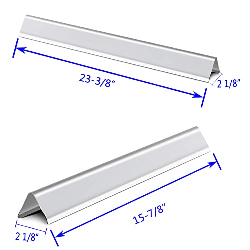 Folocy 16 GA Grill Flavorizer Bars BBQ Gas Grill Replacement Parts for Weber 7538, 1100, Genesis 1000, 5000, Platinum Series I, II, Genesis I-V, Genesis Platinum I, II Models, Flavor Bars Accessories