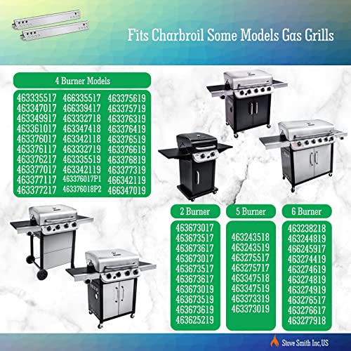 Grill Heat Plates For Charbroil Grill Replacement Parts, Fits 2 Burner 463673519 463673017 & 4 Burner 463347017 463376017P1 & 5 Burner 463275517 463243518 & 6 Burner 463276617 463274819 Grills.