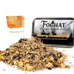 Foghat Culinary Smoking Fuel | Infuse Wine, Whiskey, Cheese, Meats, BBQ, Salt |Wood Smoking Chips for Portable Smoker, Smoking Gun, Glass Cloche or Foghat Cocktail Smoker (Sherry Toasted Oak Flavored)