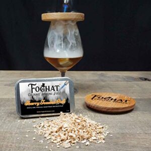 Foghat Culinary Smoking Fuel | Infuse Wine, Whiskey, Cheese, Meats, BBQ, Salt |Wood Smoking Chips for Portable Smoker, Smoking Gun, Glass Cloche or Foghat Cocktail Smoker (Sherry Toasted Oak Flavored)