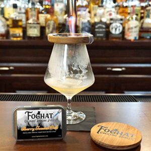 Foghat Culinary Smoking Fuel | Infuse Wine, Whiskey, Cheese, Meats, BBQ, Salt |Wood Smoking Chips for Portable Smoker, Smoking Gun, Glass Cloche or Foghat Cocktail Smoker (Sherry Toasted Oak Flavored)