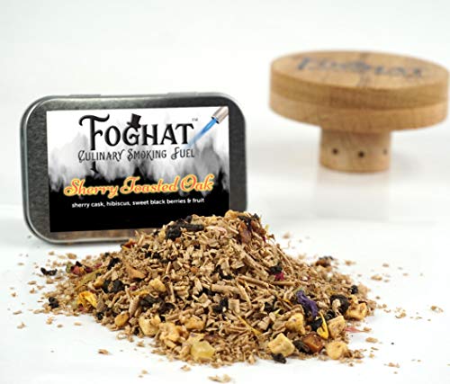 Foghat Culinary Smoking Fuel | Infuse Wine, Whiskey, Cheese, Meats, BBQ, Salt |Wood Smoking Chips for Portable Smoker, Smoking Gun, Glass Cloche or Foghat Cocktail Smoker (Sherry Toasted Oak Flavored)