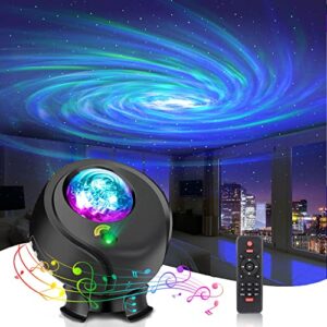 star night light projector – starlight projector with remote control, timer &bluetooth speaker, aurora borealis light projector galaxy projector for bedroom night light projector for kids