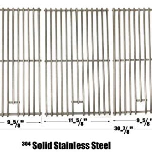 Replacement Stainless Steel Cooking Grid for Members Mark BQ05046-6, BQ05046-6A, BQ06042-1, BQ05046-6N-A, B09SMG-3, B09SMG1-3F & Master Forge B10LG25 Grill Models, Set of 3