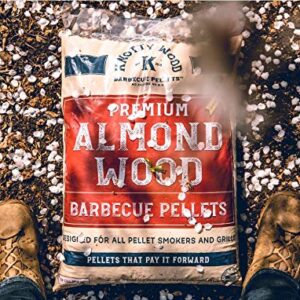 100% Pure Almond Wood Barbecue Grilling Pellets - 20 lbs