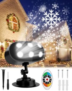 christmas projector lights outdoor snowflake projector holiday projection with remote ip65 waterproof for themed holiday party