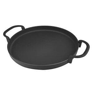 only fire replaced gourmet bbq system cast iron griddle with handles, fits for weber 22-1/2 inch charcoal kettle grills