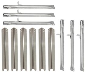 shengyongh ss99441 (6-pack) ss14081 (6-pack) stainless steel heat plate and burner replacement for brinkmann 810-6680-s brand gas grill