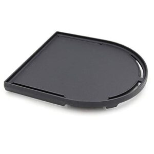 hongso matte cast iron griddle for coleman roadtrip swaptop grill, half grill griddle of coleman roadtrip grill accessories, non-stick flat cooking pan, pcb011