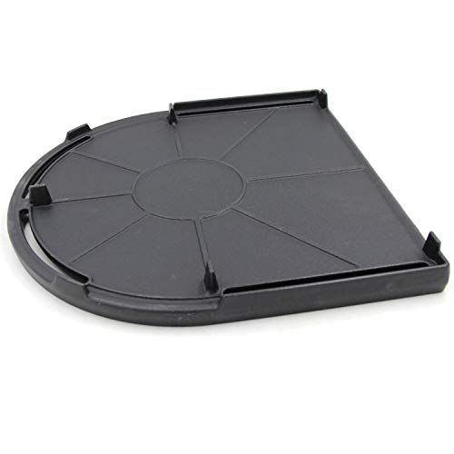 Hongso Matte Cast Iron Griddle for Coleman Roadtrip Swaptop Grill, Half Grill Griddle of Coleman Roadtrip Grill Accessories, Non-Stick Flat Cooking Pan, PCB011