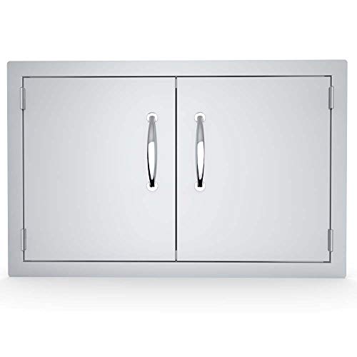 SUNSTONE A-DD33 33' Double Door Flush Mount, 33x21x1.625, Stainless Steel